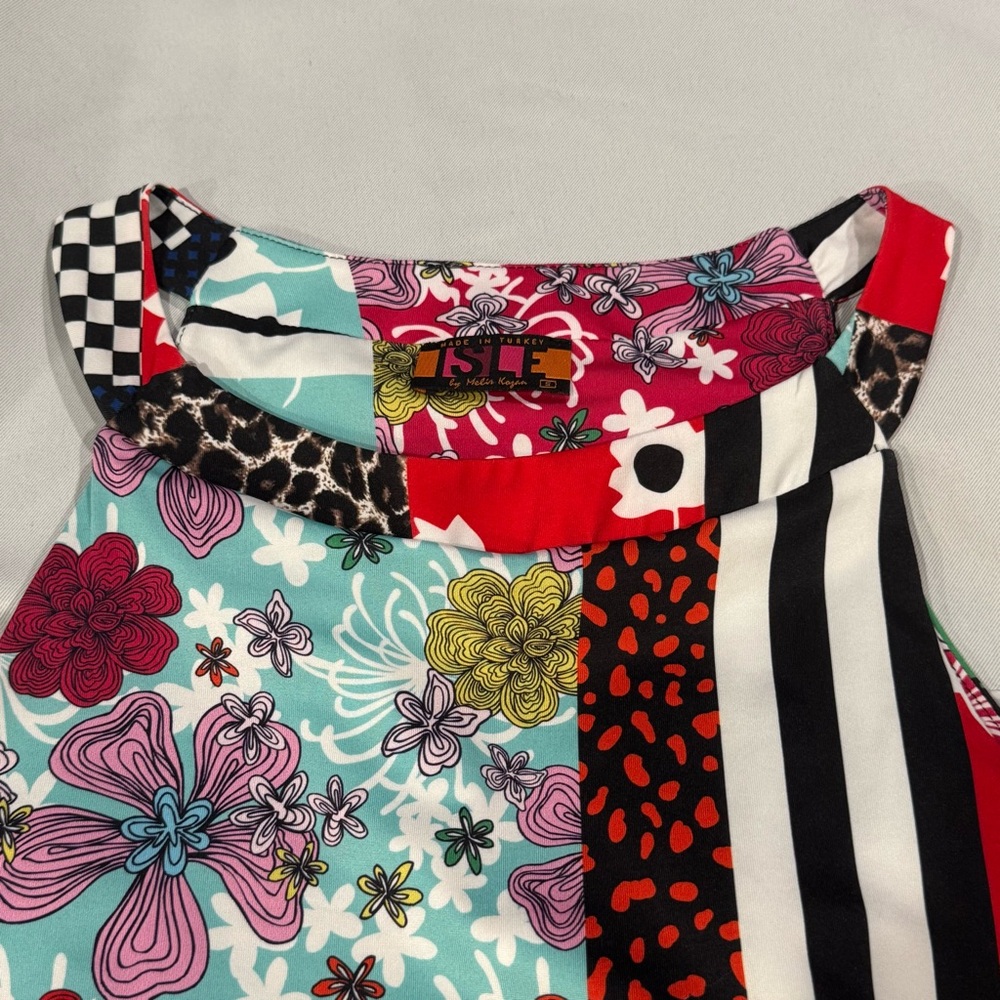 Isle By Melis Kozan Multicolor Patchwork Tiered R… - image 5